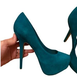 Steve Madden heels teal size 8.5